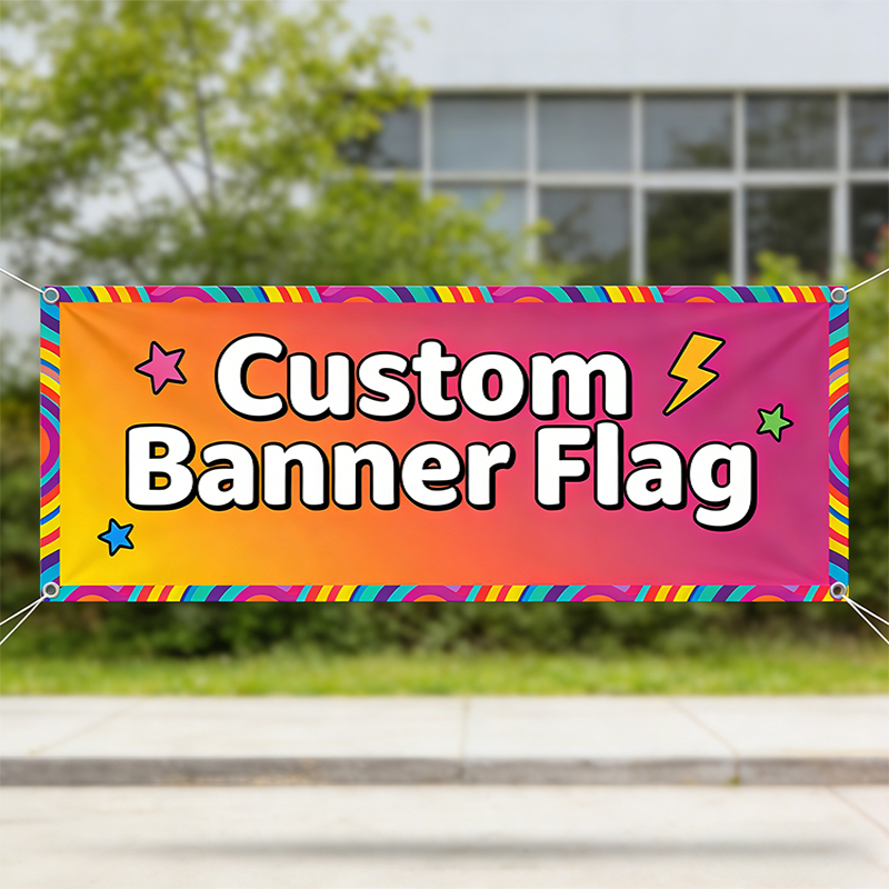 Commercial Printing Shop - Niestandardowy baner z flagą, logo klubu,