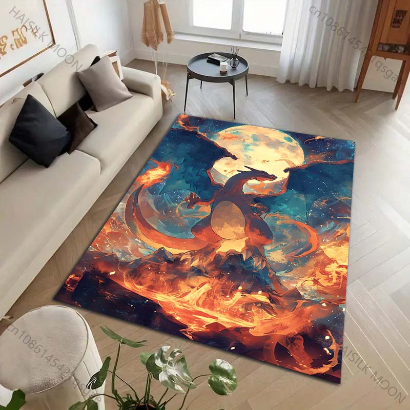 Commercial Printing Format - Japoński Anime Pokémon Charizard Dywan z