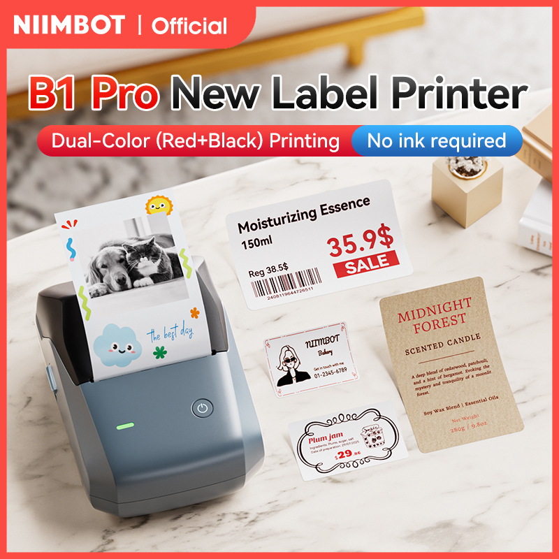 Commercial Printing Dpi - Drukarka etykiet Niimbot B1 Pro, 300