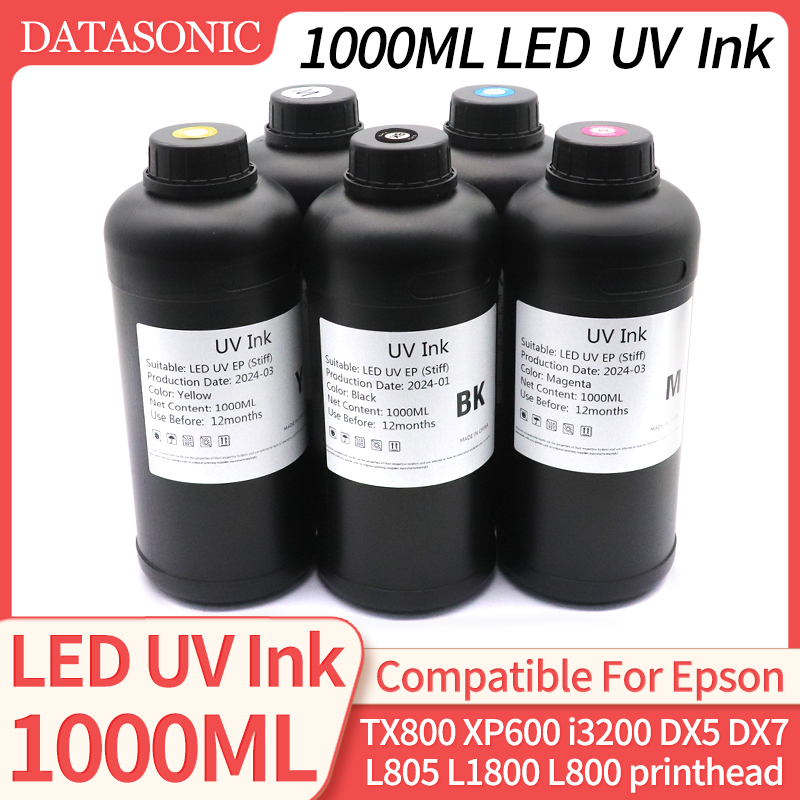 Uv Flatbed Printer - 1000ML Atrament LED UV do TX800