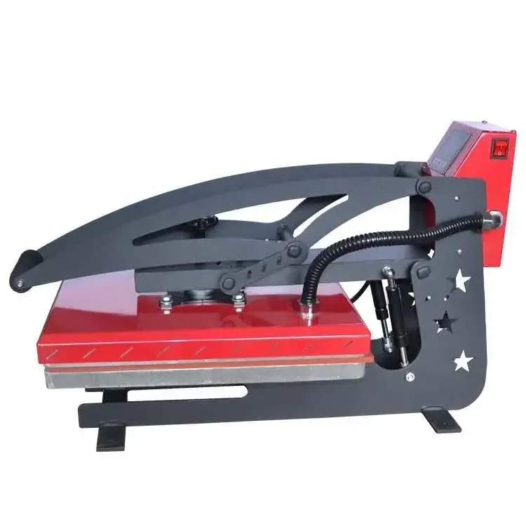Commercial Printing Machine For Shirts - Ręczna prasa termotransferowa wysokociśnieniowa, jednostanowiskowa, płaska