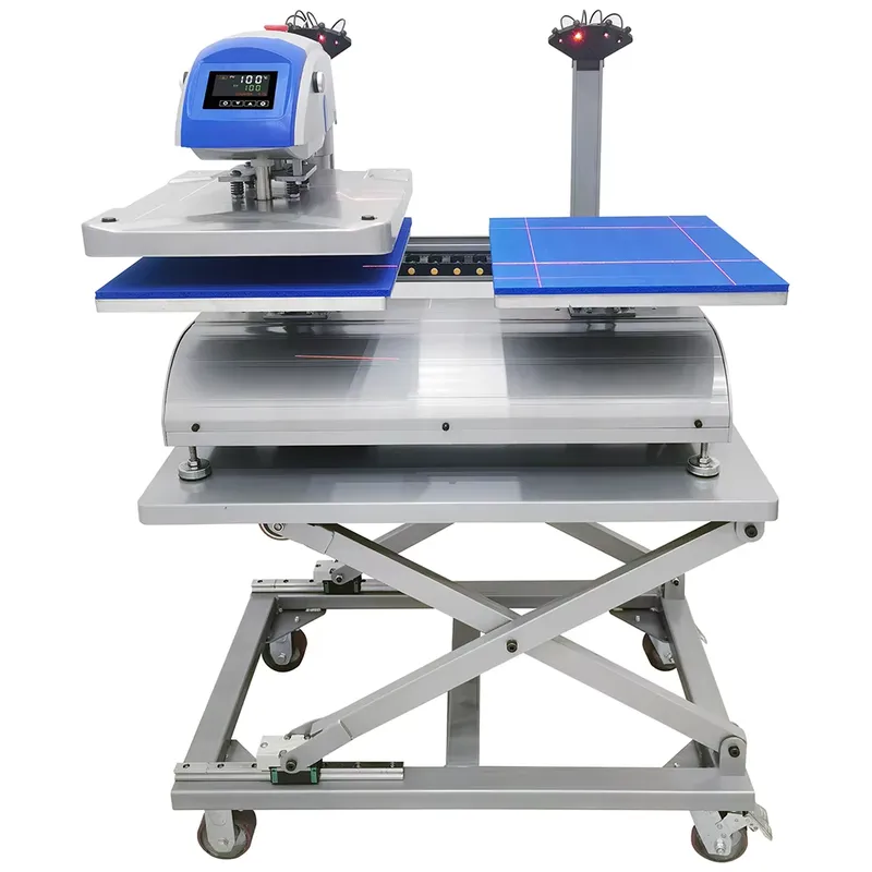 Heat Press Machine - 2026 Nowa Elektryczna Prasa Termotransferowa Dwustanowiskowa