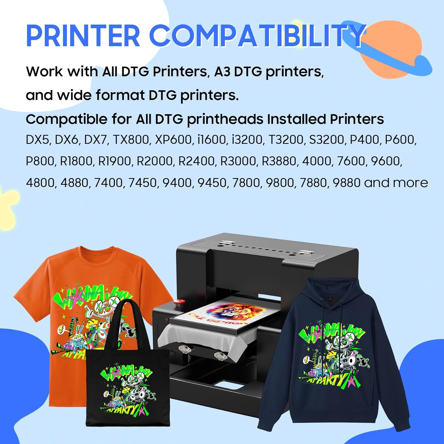 5 Kolorów 1000ML Tusz DTG do D – Direct To Garment Ink recenzja i cena