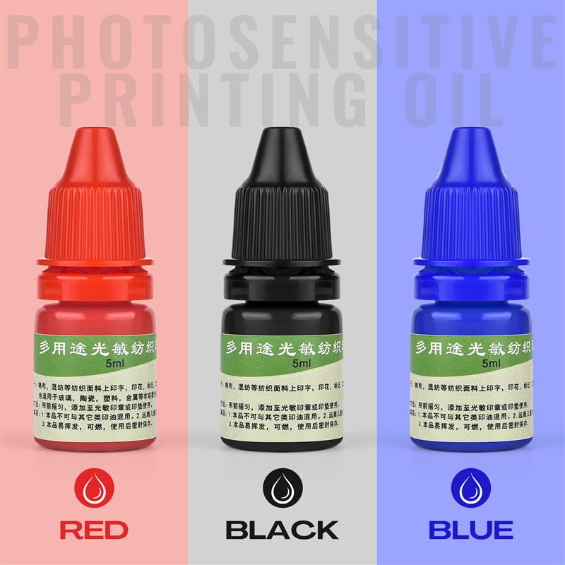 5ml Niebieski Czerwony Czarny  – Direct To Garment Ink recenzja i cena