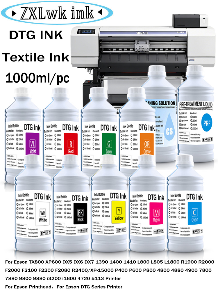 Tusz DTG do tekstyliów, tusz d – Direct To Garment Ink recenzja i cena